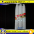 paraffin wax white fluted candle